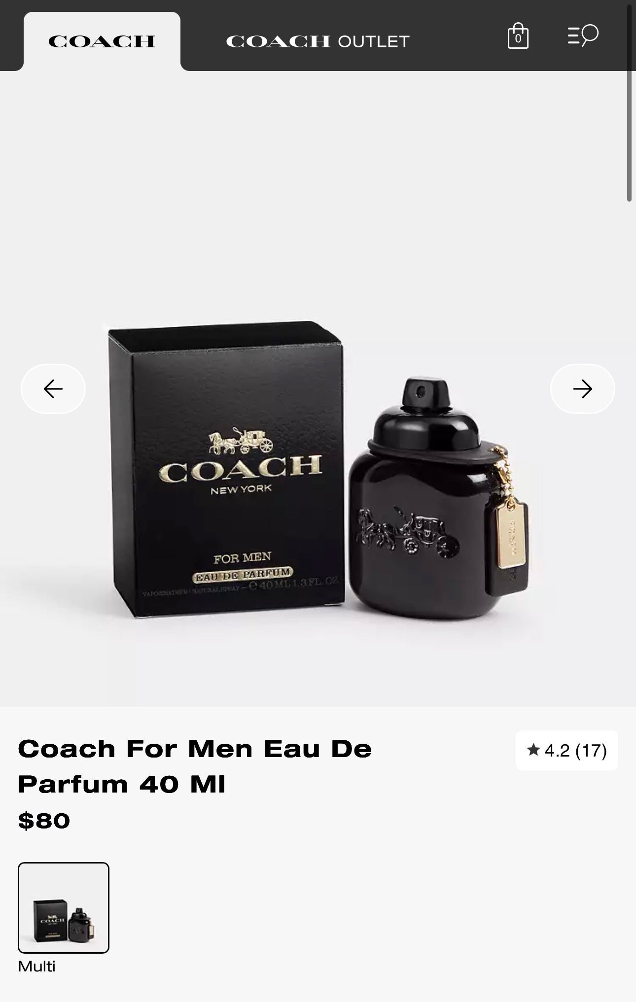 Coach for men
